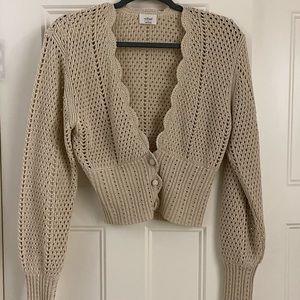 Wilfred Cropped Knit Cardigan
